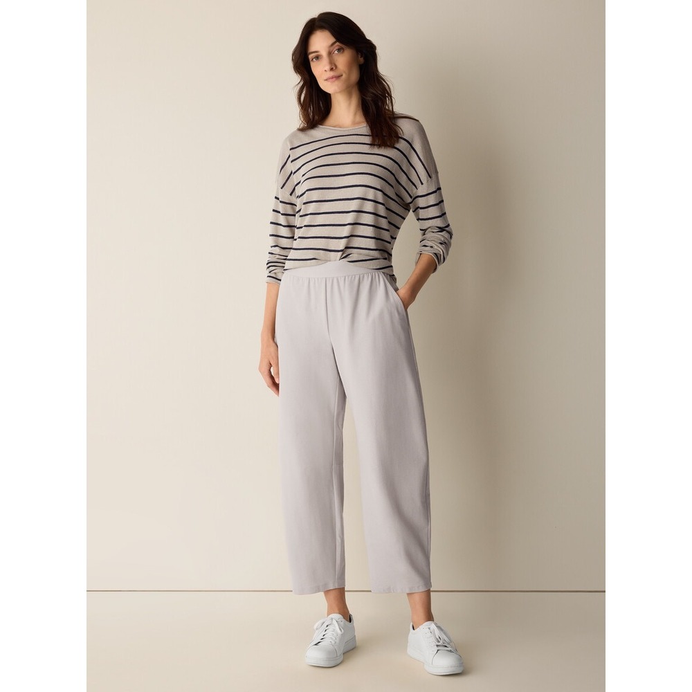 Eileen Fisher Arch Ankle Pant White Medium New With Tags
